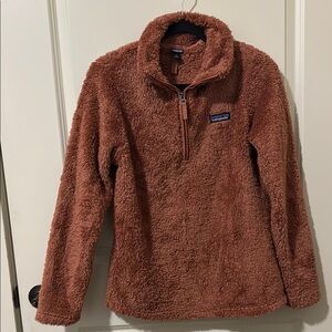 Patagonia Fleece Pullover in Rust